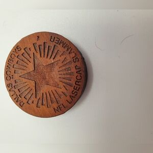 Rare Dallas Texas NFL Lasercap Wooden POG Vintage